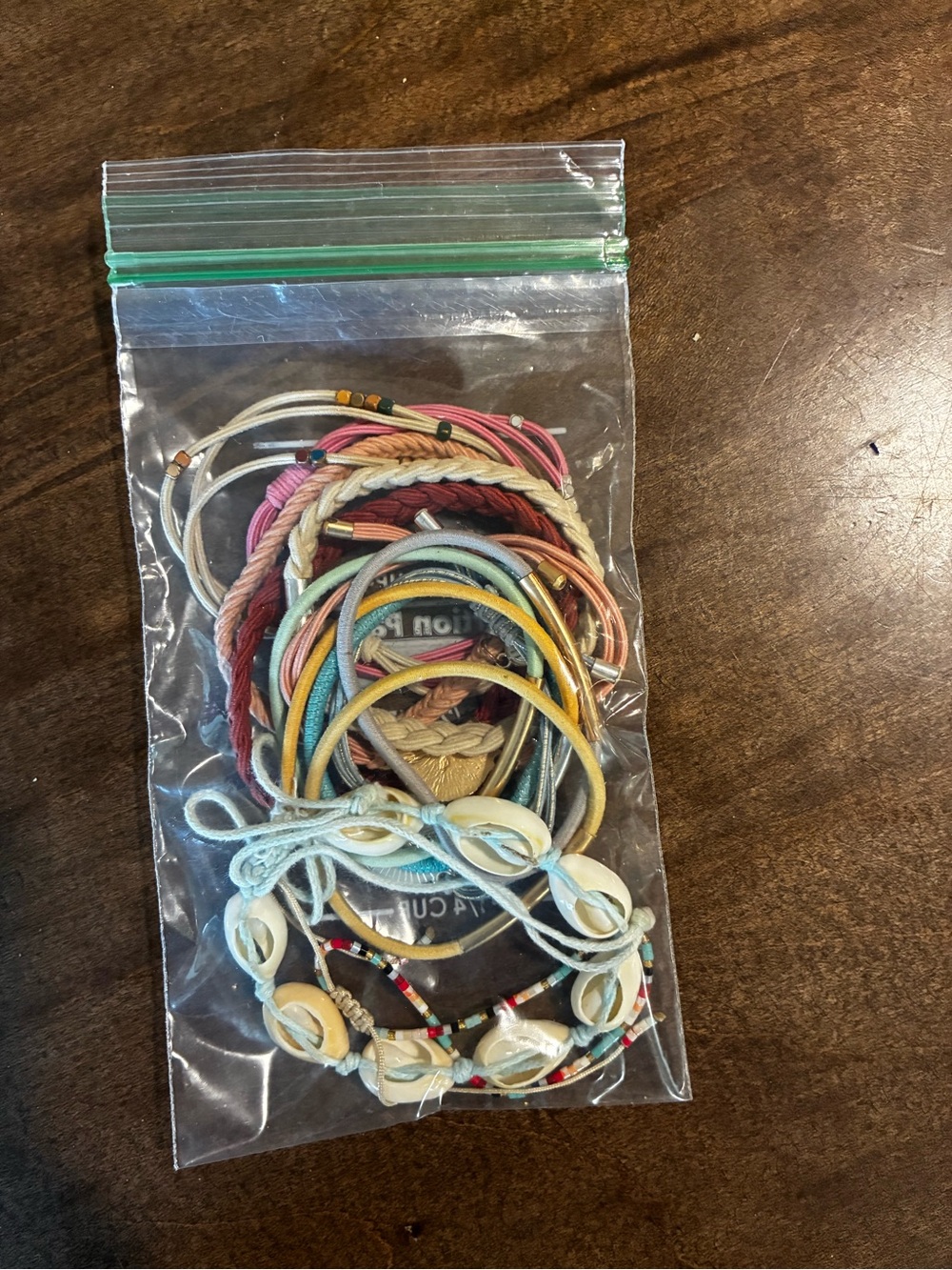 Boho Multicolor String & Shell Bracelet Set